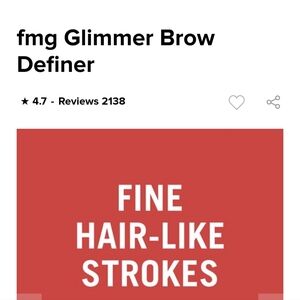 Women's fmg glimmer eye brow pencil, dark brown by Avon.